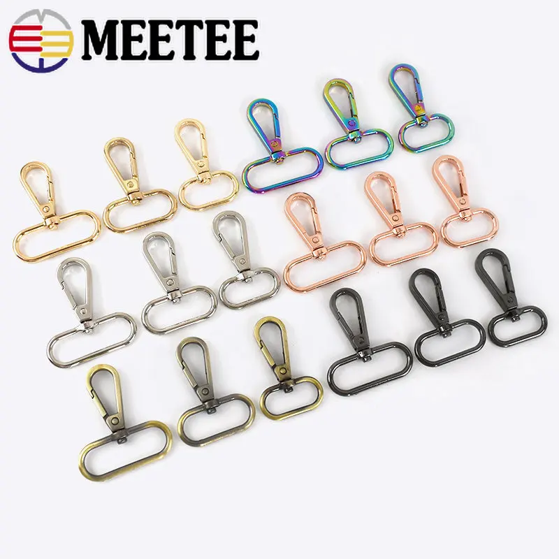 5/10Pcs 16/20/25/32/38/50mm Metal Swivel Trigger Buckles Bag Strap Connector Hook Webbing Lobster Clasps DIY Hardware Accessorie