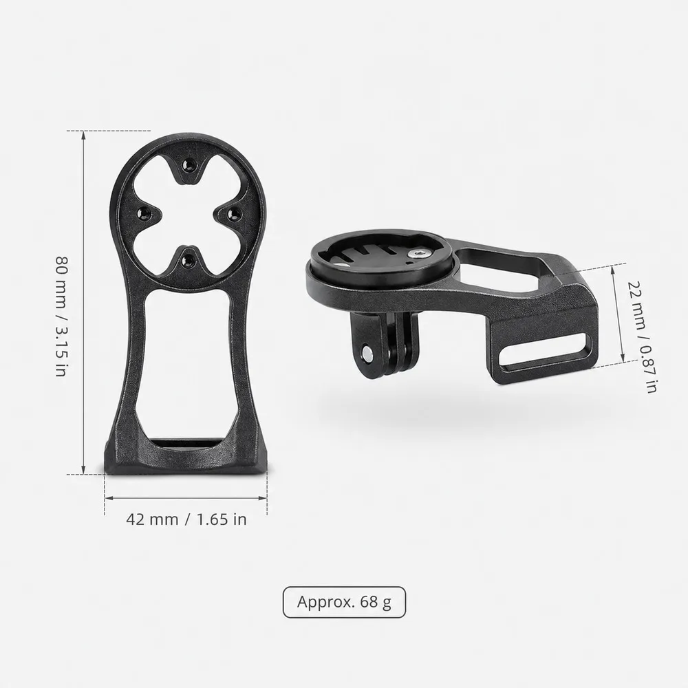 Aluminum Alloy Lightweight Bike Stem Extension Mount Computer Holder Light Camera Adapter for Road MTB Bicycle