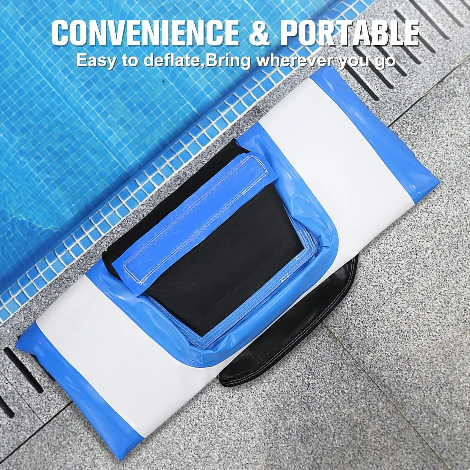 2026 Floating Dog Puppy Plank for Pool Dock and Boat Ramp for Large Dog Pet Inflatable Pup Plank Dog Ramp With Booster Step
