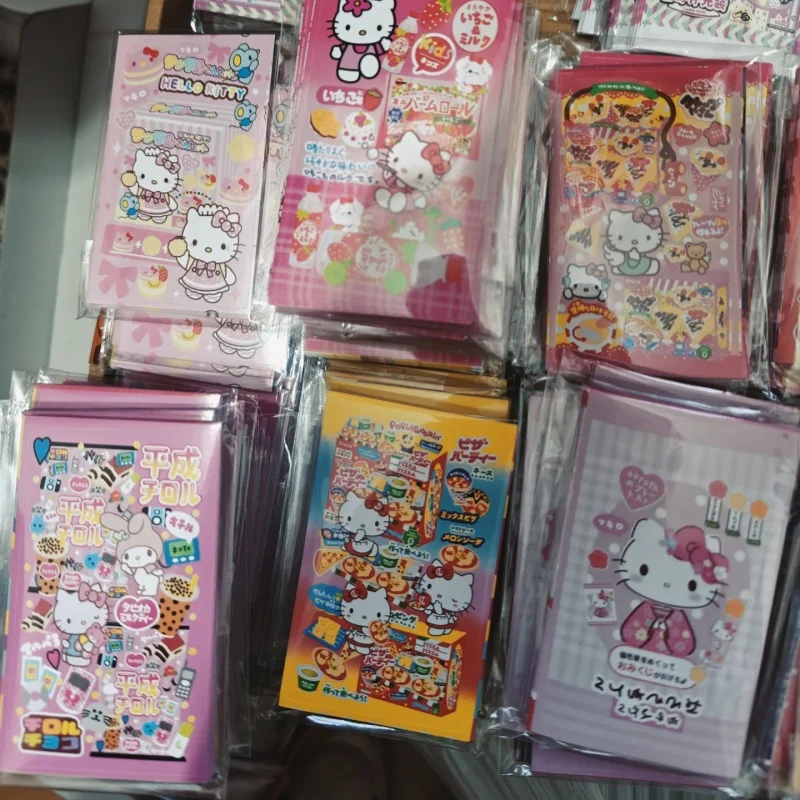 Imagem -02 - Hello Kitty Cat Selagem Adesivos Anime Kawaii Sanrio Adesivo Material do Manual Decoração dos Desenhos Animados Embalagem Bonito