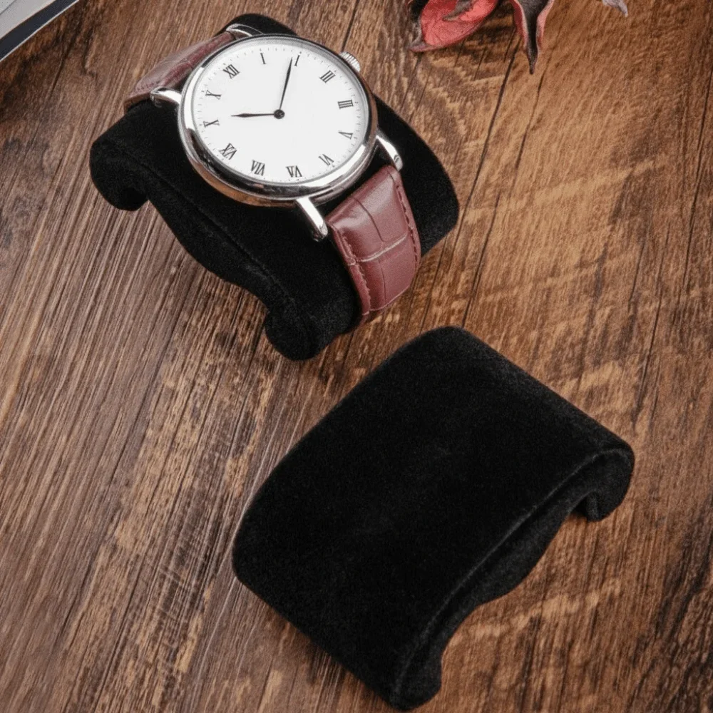Soft Suede Watches Storage Pillow Velvet Material Durable Wristwatch Cushion Multi Functional Display Function
