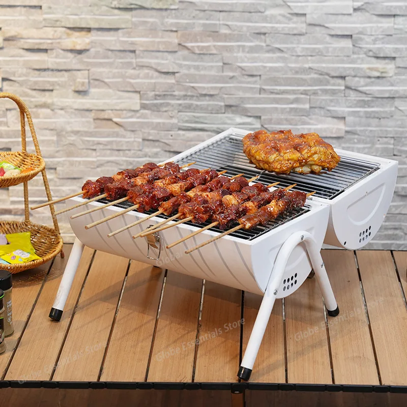 Multifunctional Double-Sided Grill, Outdoor Camping Portable Handheld Tabletop Roasting & Braising All-in-One Oven