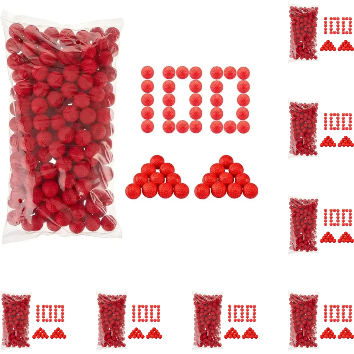 100 Balas de Juguete Compatibles con Nerf Rival, Dardos de Bolas para Pistolas de Juguete Apollo Zeus Blasters, Más Vendidos 2026