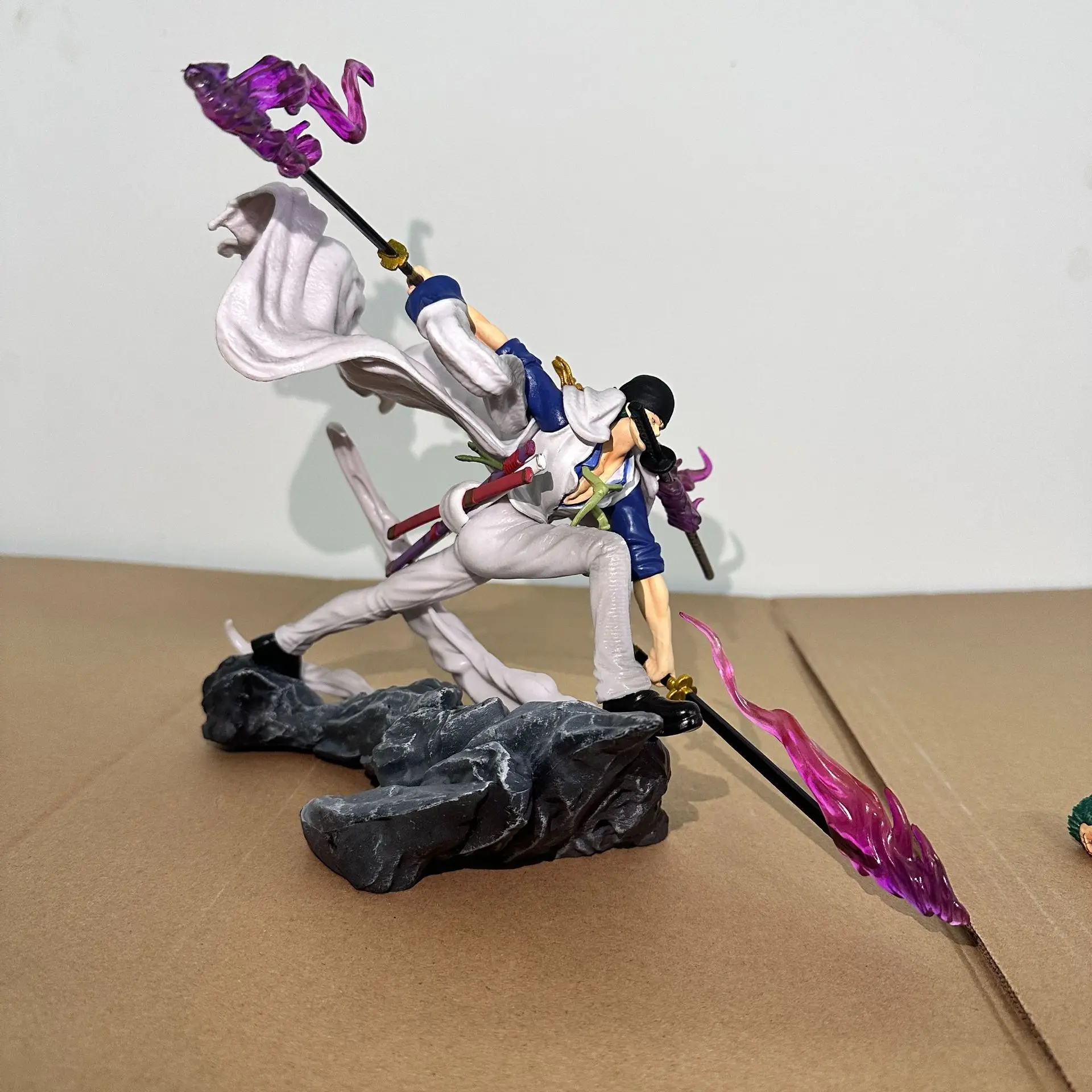 22 センチメートルワンピースアニメフィギュア Gk ロロノア・ゾロアクションフィギュア Pvc コレクション漫画モデルおもちゃデスクトップ装飾装飾品