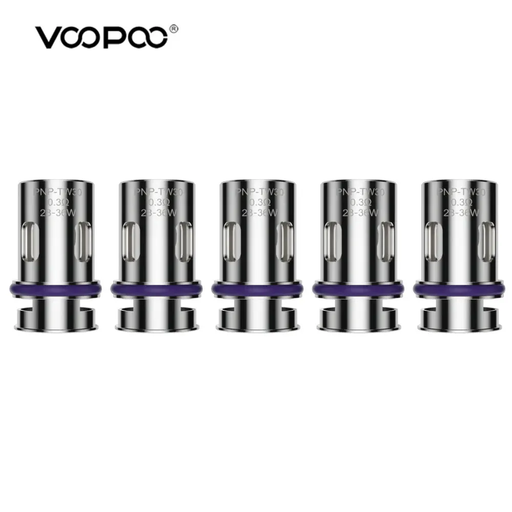 5 قطعة/الوحدة الأصلي VOOPOO PnP TW لفائف TW15/TW20/TW30 0.15ohm/0.2ohm/0.3ohm صالح PnP جراب لسحب H80S/اسحب E60/اسحب M100S
