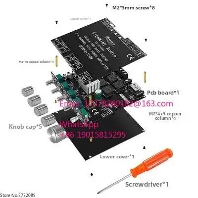 

YS-S100H 50 Вт * 2 + 100 Вт2.1-канальный модуль платы аудиоусилителя Bluetooth сабвуфер с высоким и низким шагом