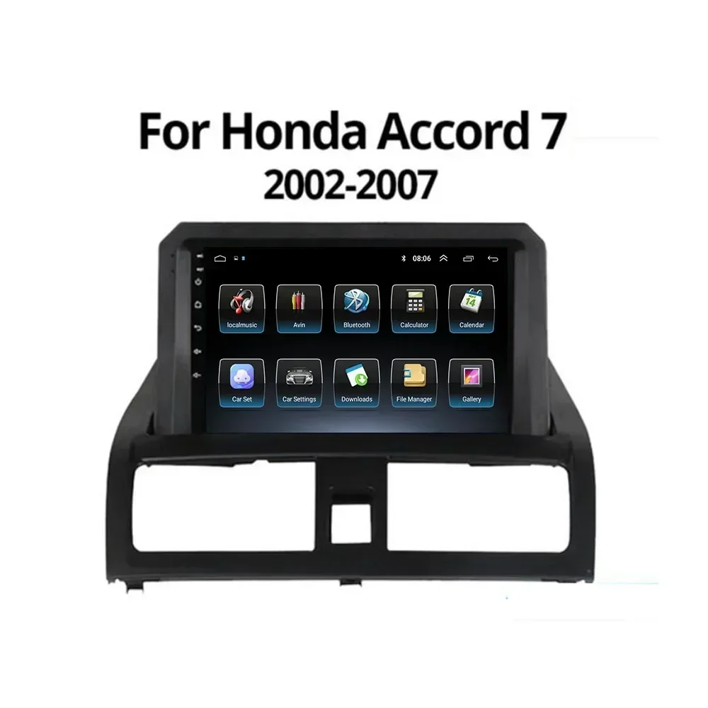 5G+WIFI 9inch 2 din Android 13 Car Radio Multimedia Player For Honda Accord 7 VII 2002-2007 Autoradio Carplay dvd GPS