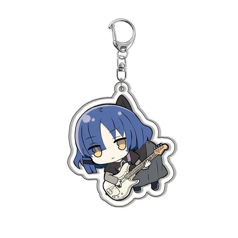 كارتون أنيمي Bocchi الصخرة! الشخصيات الطرفية سلسلة مفاتيح مصنوعة من الأكريليك الديكور لطيف على ظهره الطلاب حلقة رئيسية سحر الحلي