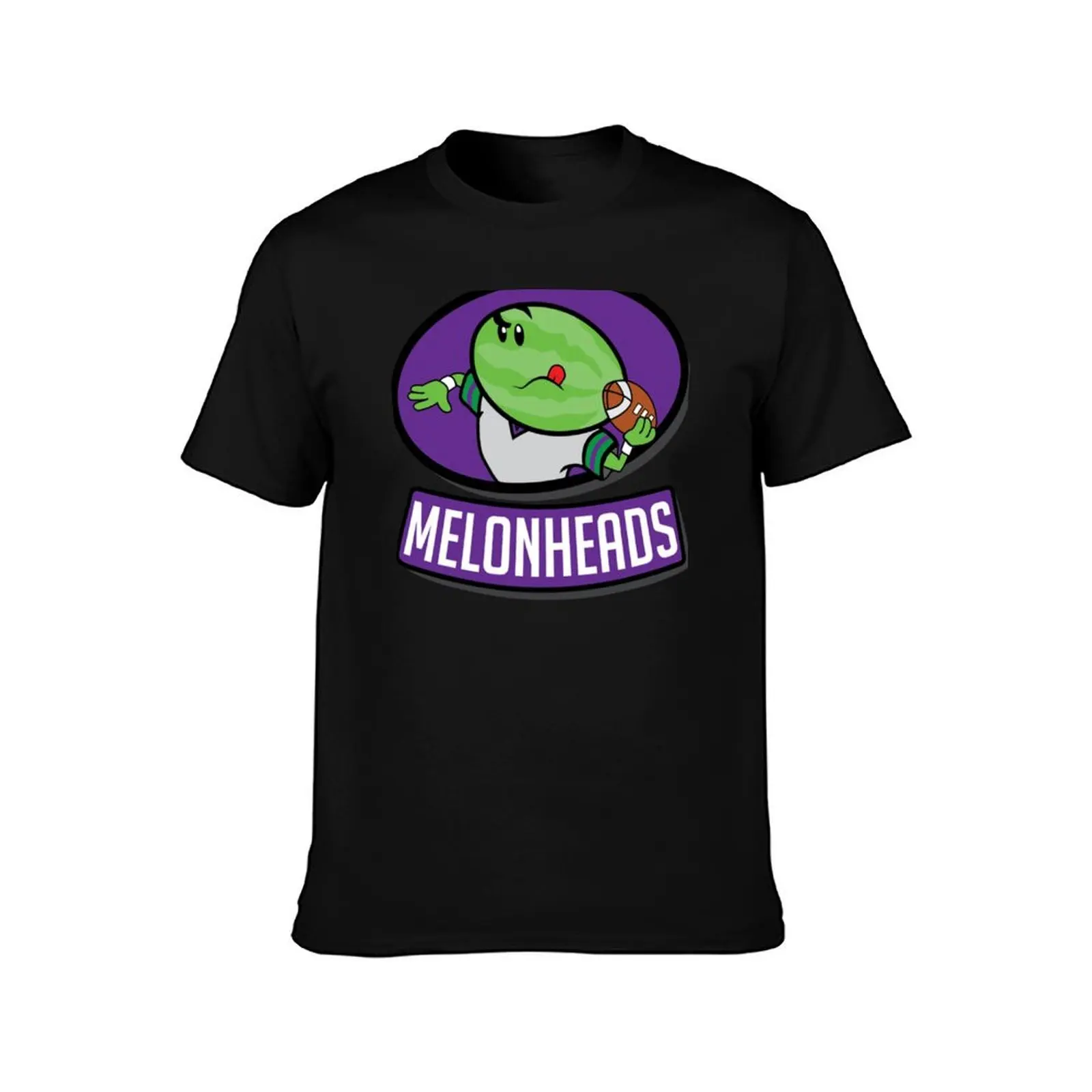 Melonheads- Purple Replica Backyard Football Logo T-Shirt Summer Casual Cotton Tee Oversized Streetwear Tops Unisex Men Women