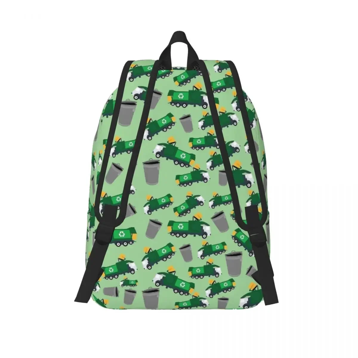 إعادة تدوير شاحنة القمامة على ظهره الابتدائية الثانوية طالب المدرسة صديقة للبيئة المركبات الكتب المراهقين Daypack في الهواء الطلق