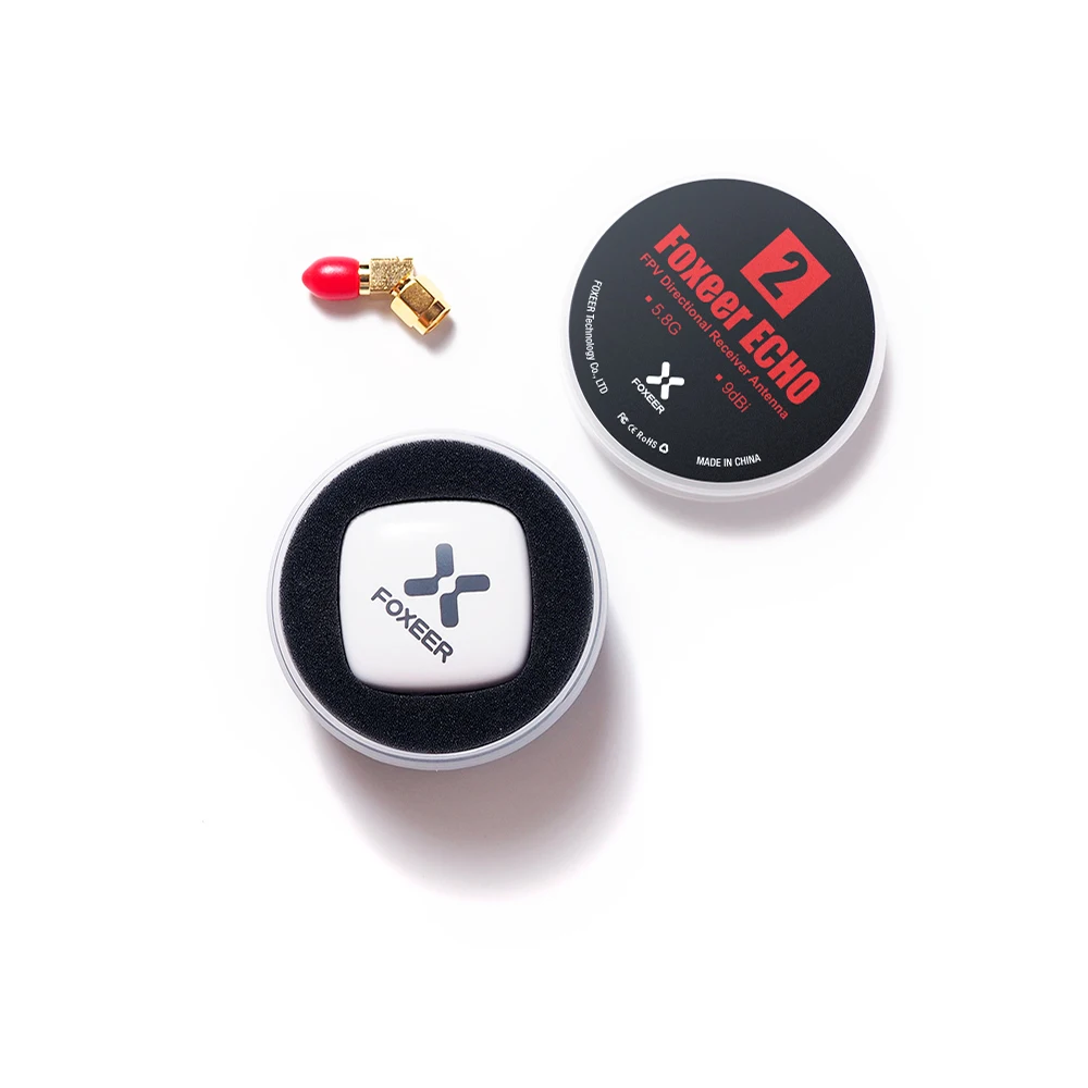 Foxeer Echo V2 5.8GHz 9dBi Patch Antenna LHCP RHCP for RC Airplane FPV Racing Freestyle Drones VTX VRX FPV Goggles and Monitor