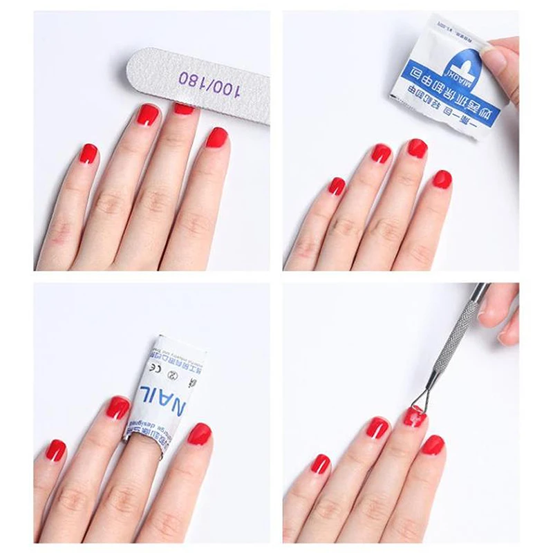 300/100 Stück Entfetter Nägel Gel Nagellackentferner, Gel Polish Remover Pads Folie Nail Art, Nail Art UV Gel Remover Nagelwerkzeug