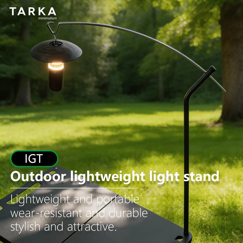 TARKA IGT Schwanenhals-Lichtständer, Metall-Camping-Lampenhalter, Aufhänger für Snow Peak Tisch, Outdoor-Zeltbeleuchtung, Erweiterungszubehör – Detail 4