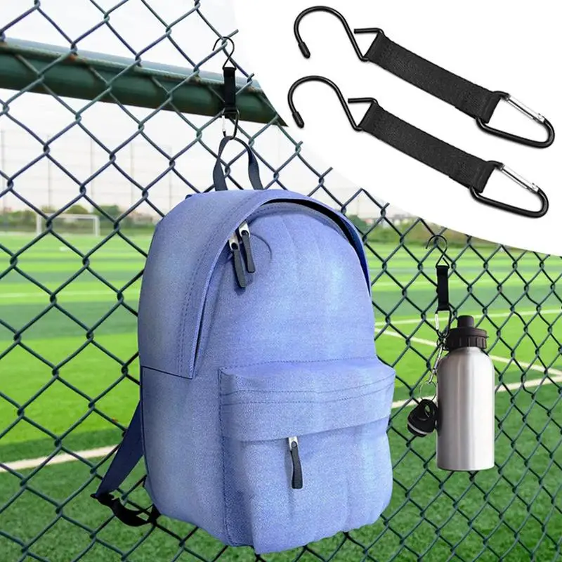 Fence Hooks for Baseball Bag Nylon Buckles Metal Hooks Hung Safety Buckles Metal Fence Clips for Baseball Softball Tennis &