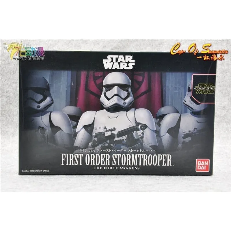 BANDAI Echte STAR WARS-serie Karakterserie 1/12 First Order Storm Trooper Plastic Assembly Model Collectibles