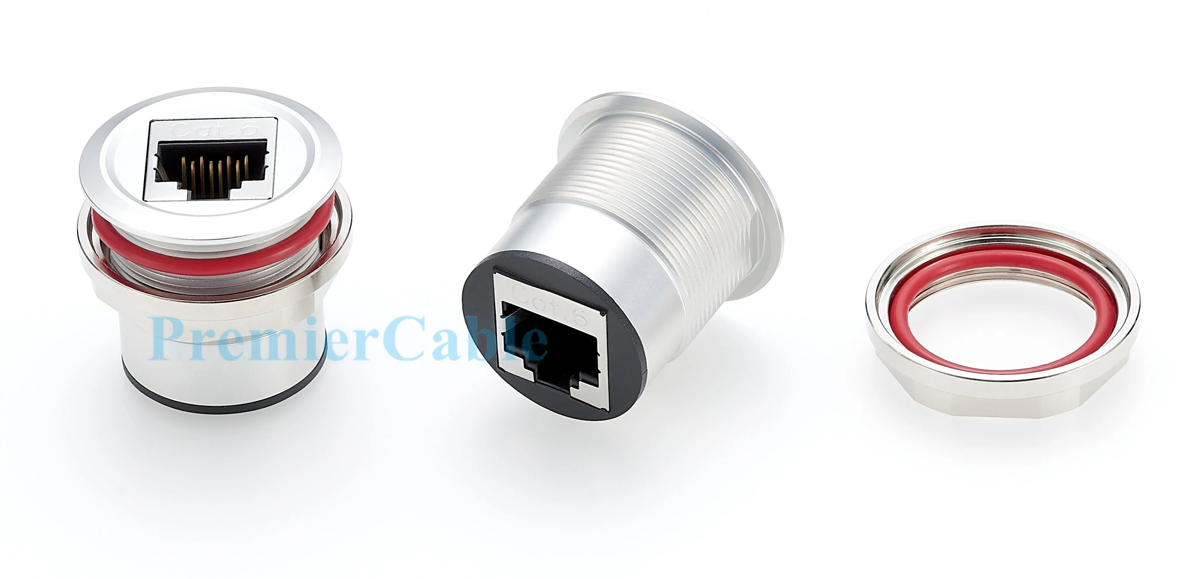 RJ45 8P8C Einbau-Steckverbinder 1Gbps CAT6 Ethernet Buchse-zu-Buchse LAN-Netzwerk-Durchgangskoppler Schottanschluss – Detail 7