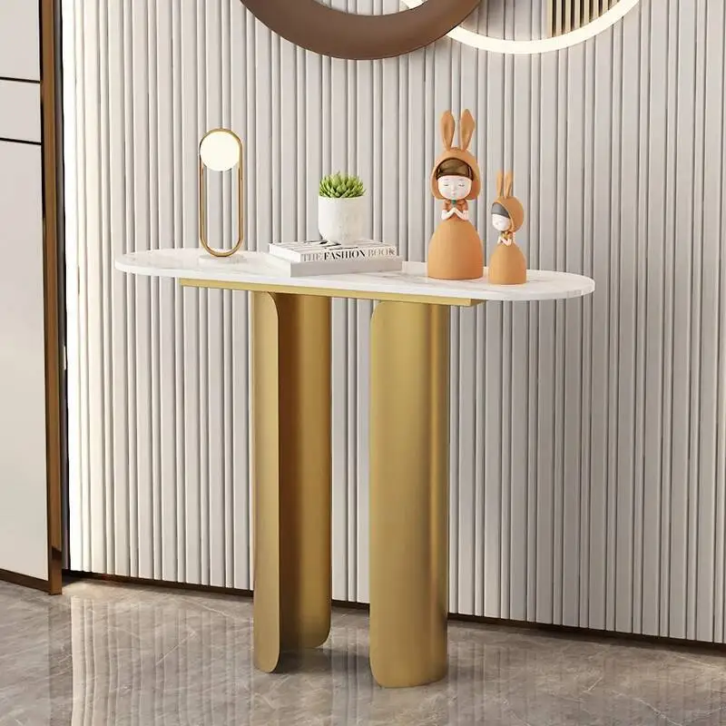 Mesa De entrada De diseño Premium De estilo consumible, creativa y moderna, Mesa sencilla, Recibidor De Pasillo, muebles para sala De estar