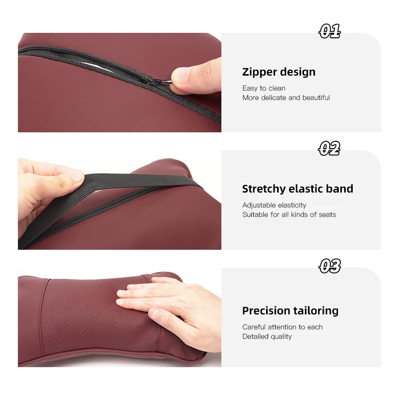 سيارة مسند الرأس بالمقعد وسادة الرقبة الجلدية لكزس RX330 IS250 Ct200h ES300h RX350 GS300 IS300h NX300h RX400h ES350 اكسسوارات السيارات #6