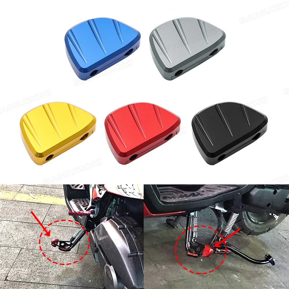 

Motorcycle Accessories for YAMAHA NMAX155 NMAX125 N-MAX NMAX 155 125 Foot Side Stand Extension Pad Kickstand Kick Stand Plate