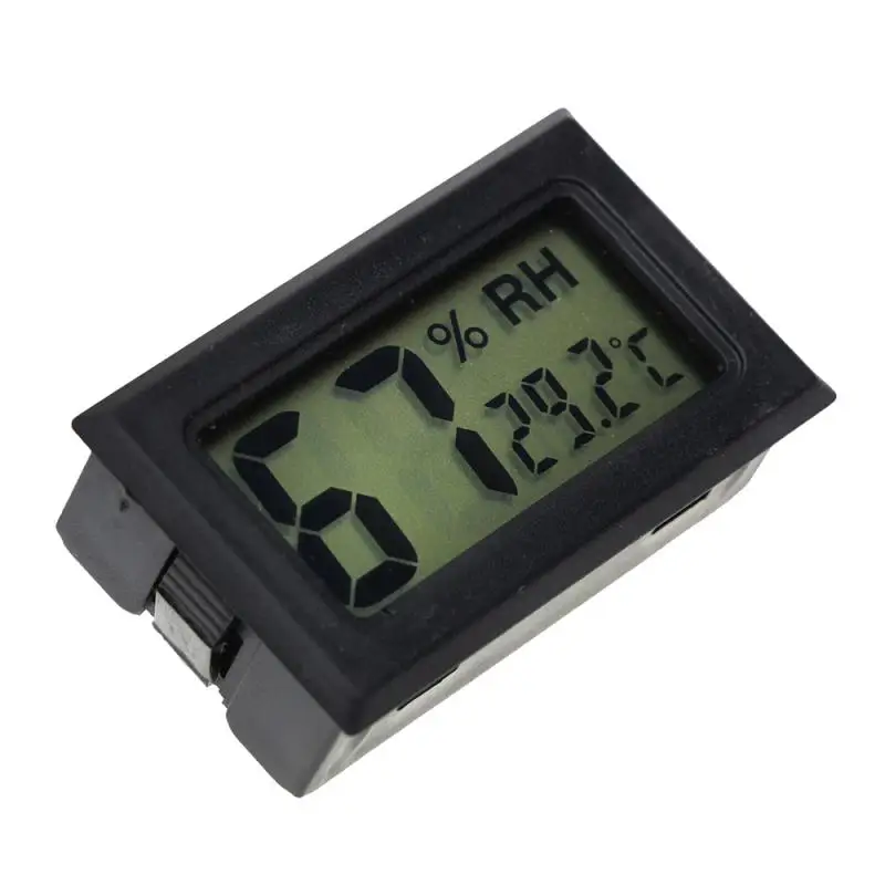 New Black Mini Digital LCD Indoor Outdoor Convenient Temperature Sensor Humidity Meter Thermometer Hygrometer LCD Display meter