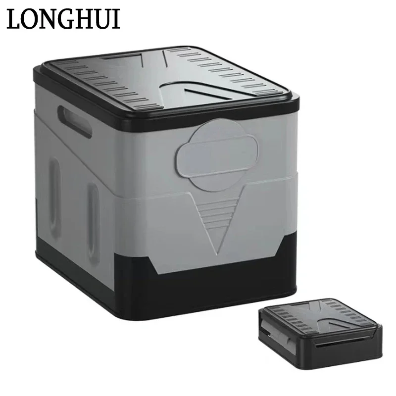 Portable Folding Box Folding Toilet Outdoor Camping Travel Box Car Household Storage Box Toilet Emergency Self-driving Toilet