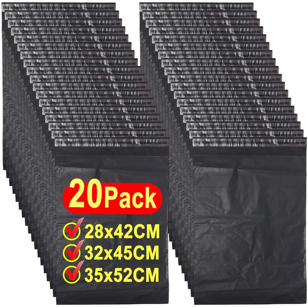 10-20-pecas-sacos-de-embalagem-para-entrega-envelopes-pretos-foscos-sacos-de-correio-em-pvc-sacos-de-armazenamento-de-roupas-e-encomendas-28x42cm-35x52cm