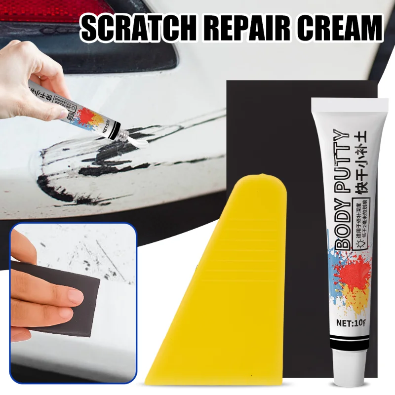 Car Scratch Repair Paste Car Dent Filler Putty Quick Dry Auto Paint Chip Repair Filler for Various Types of Vehicles and Colors