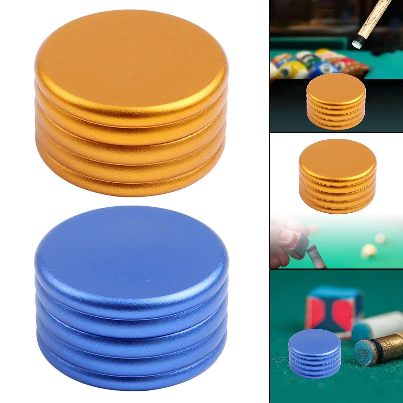 

Pool Cue Tip Storage Box Aluminum Alloy Lightweight Billiards Accessory