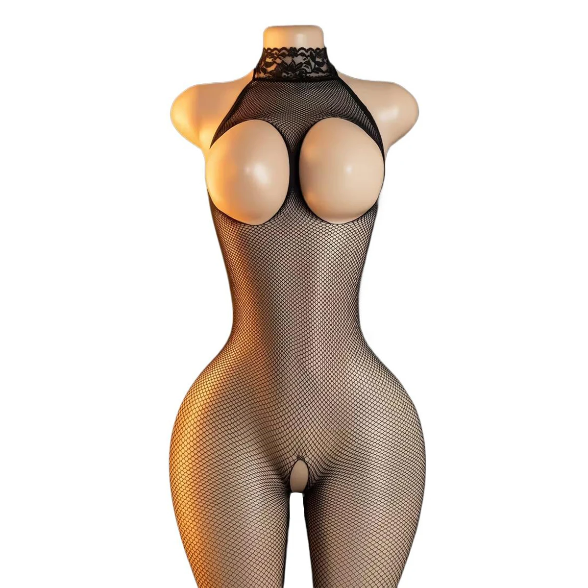 Crotchless Bodysuits Transparent Bodystocking For Sex Bold Body Suit Open Bra Outfits Erotic Costumes Sexy Fishnet Lingerie