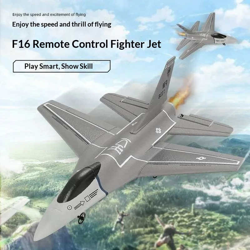 Feixiong Fx8823 F16 Rc Airplane 3 Channel Fixed Wing Foam Remote Control Fighter Glider Outdoor Flying Toy