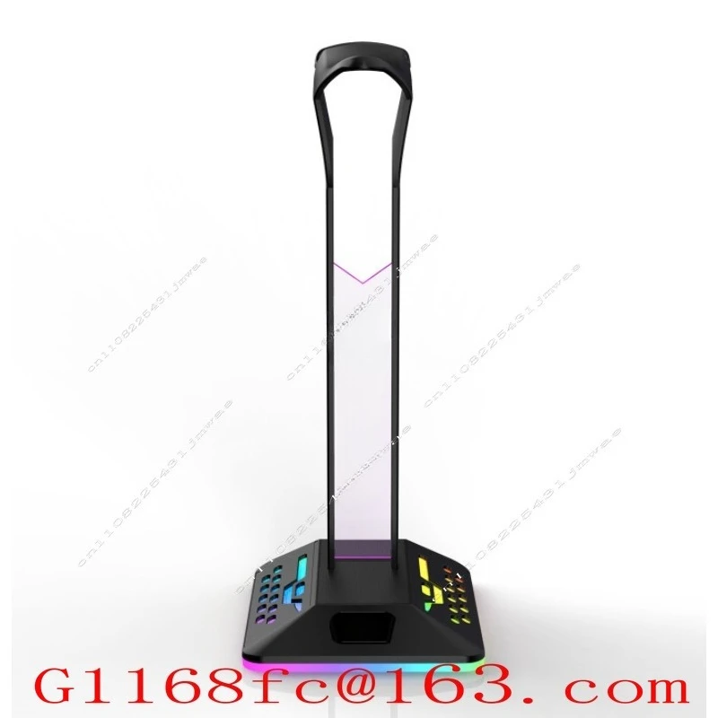 Earphone Holder Rgb Popular Color-changing Luminous Colorful E-sports RGB Earphone Holder Gift Belt USB Headset Holder