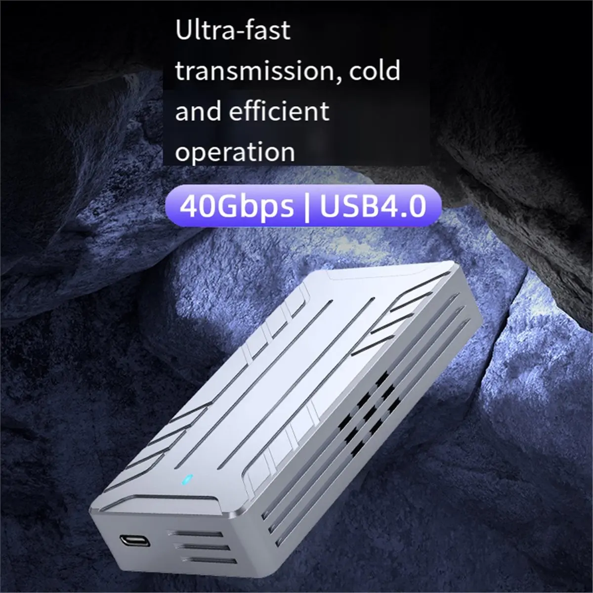 [VALUE PACK]40Gbps USB 4.0 SSD Enclosure for USB-C M.2 NVMe SSD Case Compatible with USB 3.2/3.1/3.0 for Phone Laptop