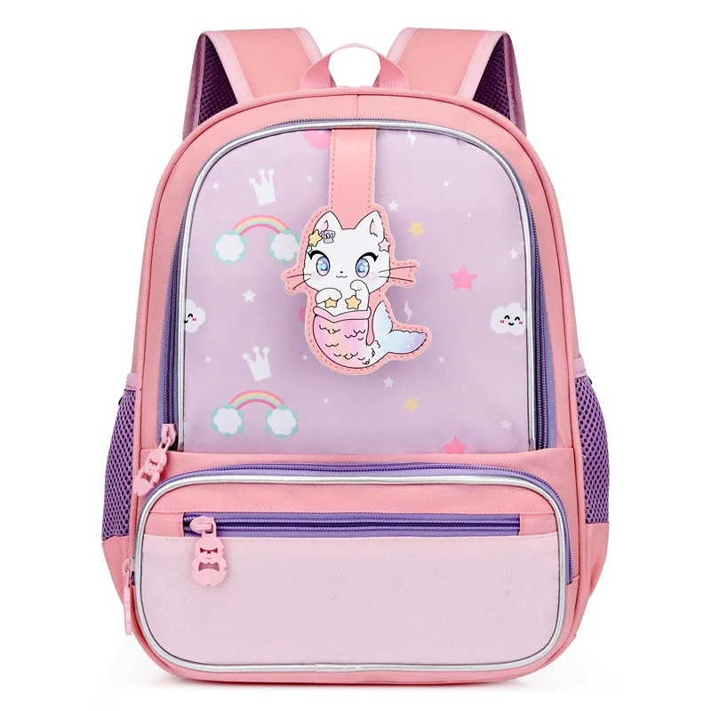 Children\'s Backpacks 2023 Cute Cat Bags Kindergarten First Grade Boys and Girls Casual Cartoon Backpack New Children\'s Bags