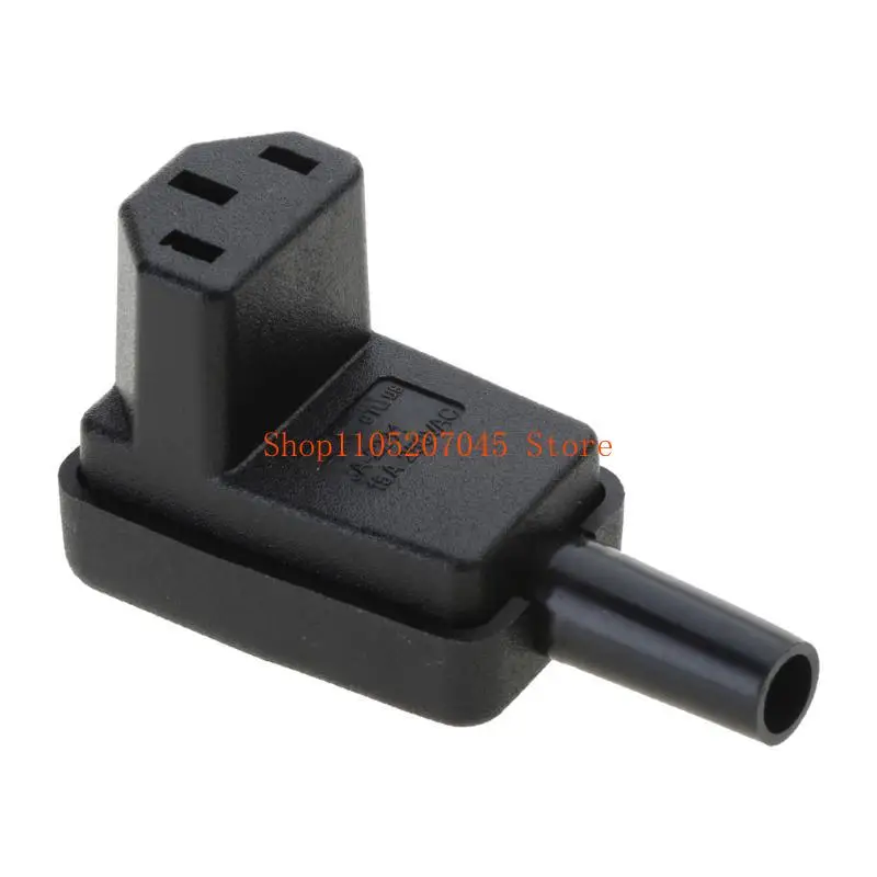 

37cd C13 Power Plug 90 Degree Angled IEC 320 Female Plug AC 10A / 250V Power Cord Cable Connector for Traveller Home