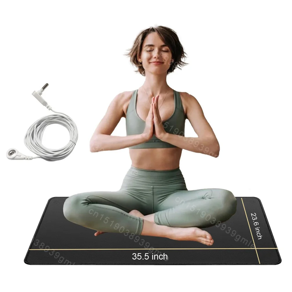 Grounding Mat for Balance Energy, yoga mat Pain Relief, Inflammation Reduction Improved Sleep,stress Reduction,circulation Boost