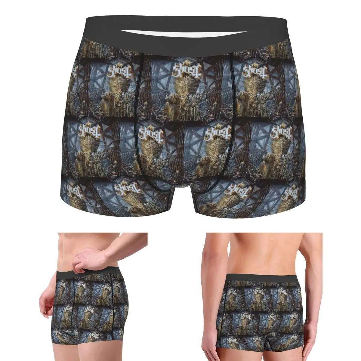 

Boxer Underpants Shorts IMPERA Ghost Heavy Metal Band Panties Male Soft Underwear for Homme Man Boyfriend Gifts
