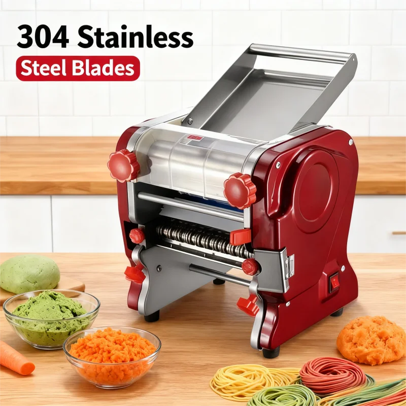 Professional Energy Efficient Automatic Pasta & Bakery Dough Sheeter Quick Stainless Steel Wheat Milk Maker