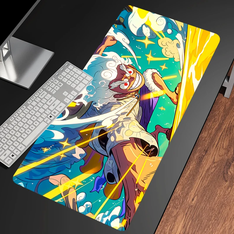 Mouse Pad Non-Slip Large Gaming Rubber Mouse Computer Keyboard Mats Game accessories PC carpet O-ONE PIECES L-Luffy Mousepad XXL