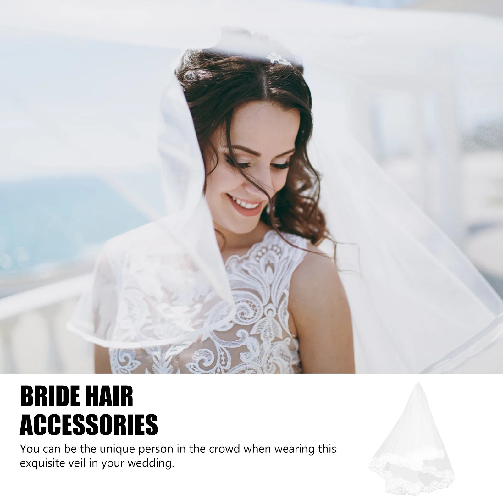 

Lace Trim Tulle Bridal Veil Elegant Headpiece For Bride Lace Wedding Veil Bridal Headdress Wedding Accessory