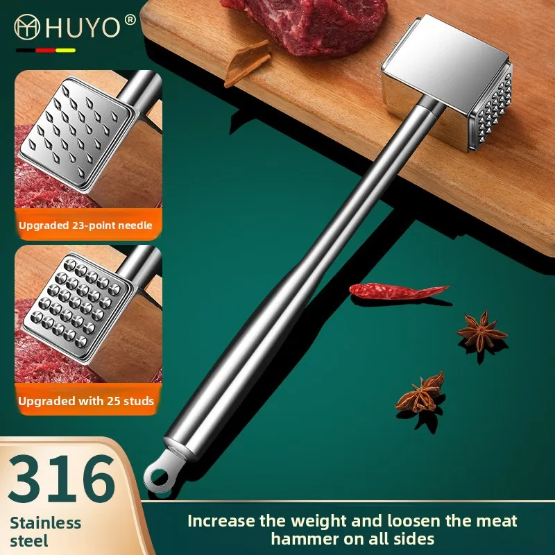 YJQ stainless steel steak special hammer food grade kitchen knock meat loosening hammer household