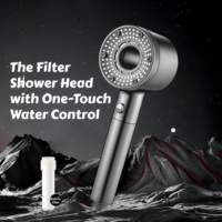 Filter Shower Head with Replaceable Cartridge | Purifying & Pressure Boosting