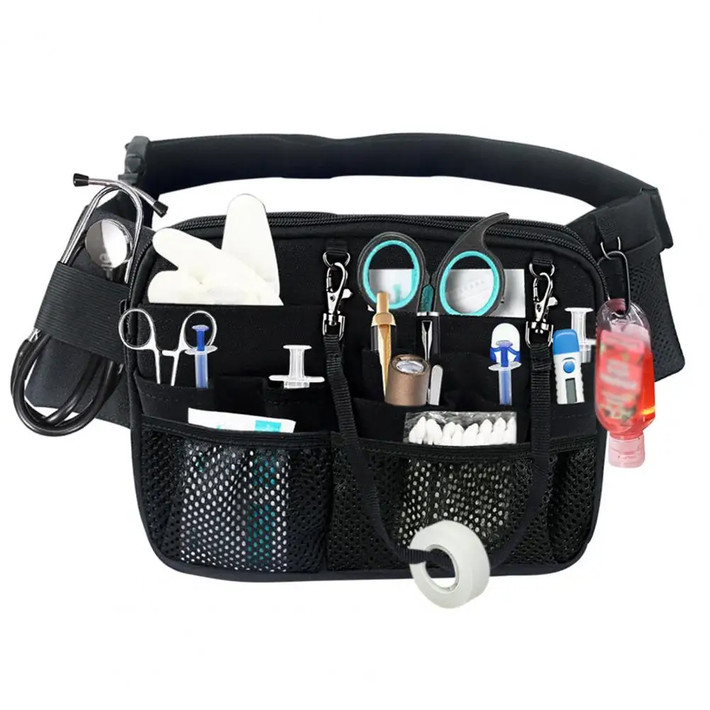 Waterproof Waistband Nurse Bag Nurse Fanny Pack Multi Pocket Waist Organizer Adjustable Strap Portable Belt for Hospital