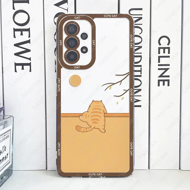 Чехол для Samsung Galaxy S20 Plus S21 FE S22 S23 S24 Ultra A53 A52 A54 A55 5G Различный стиль Cat Cover