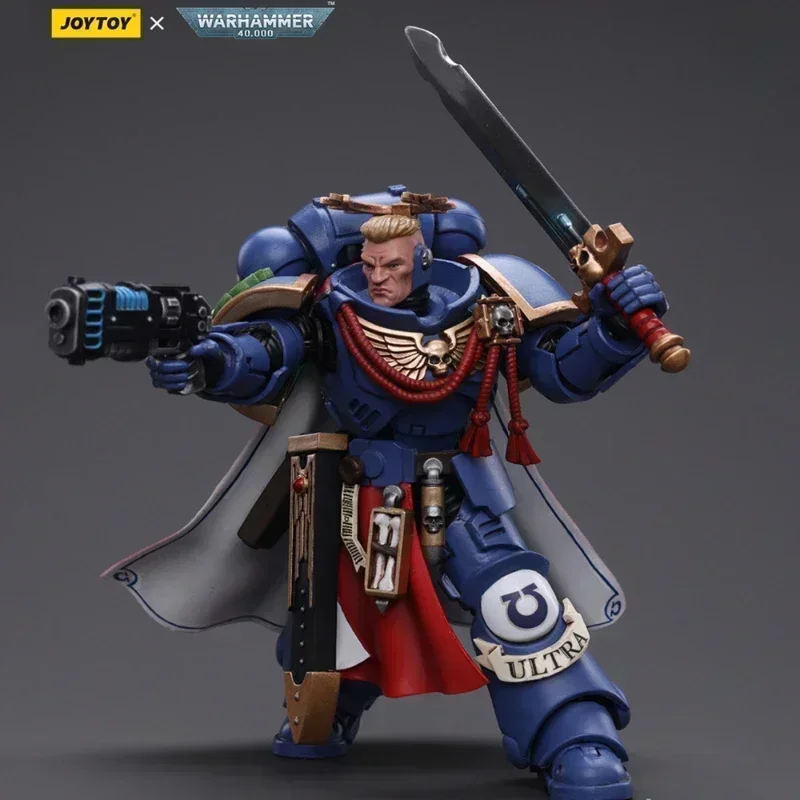 

In Stock JOYTOY Warhammer 40K 1/18 Ultramarines Primaris Captain with Power Sword Plasma Pistol Action Figure Model Toys Gifts