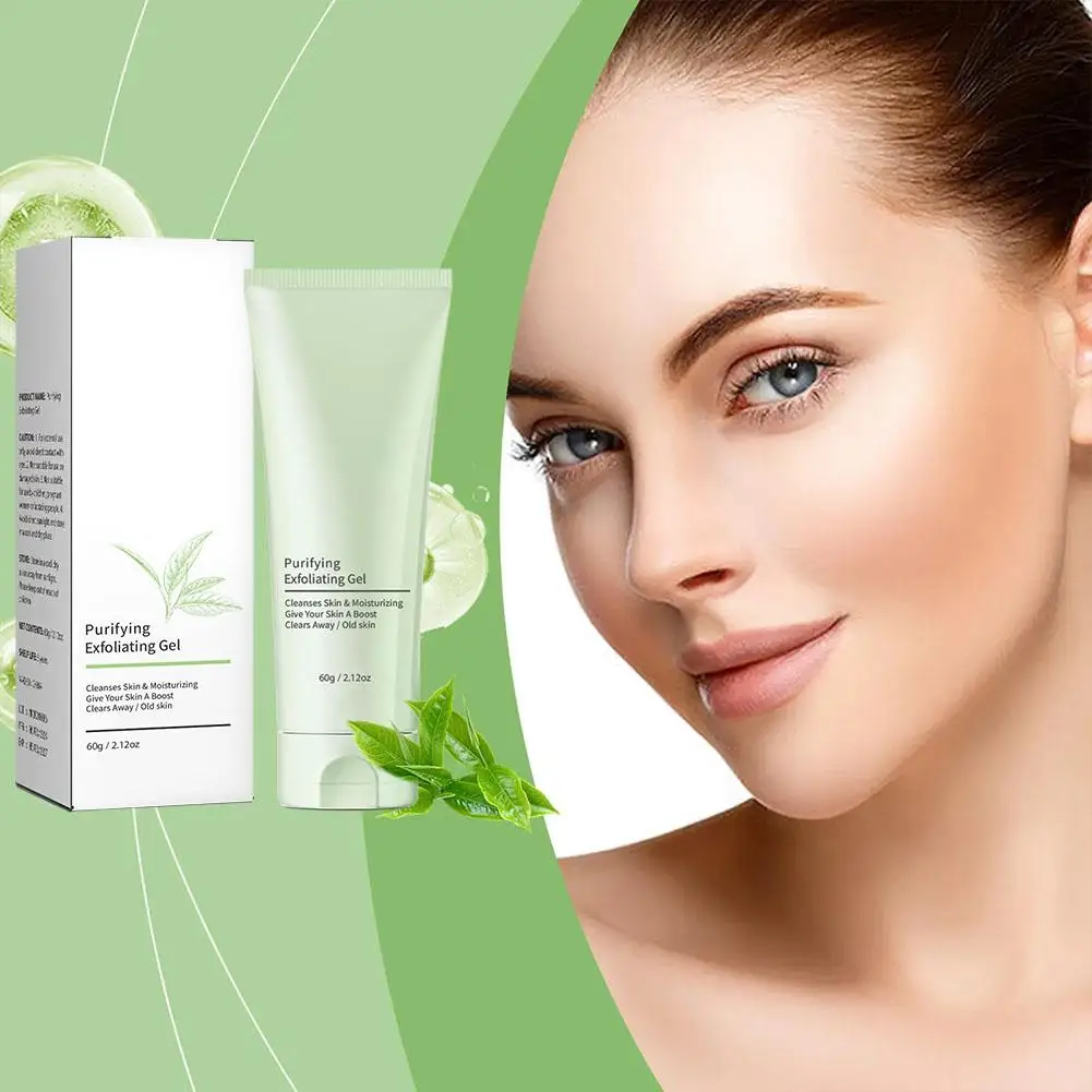 Purifying Exfoliating Gel Moisturizing Cleanses Skin Face Gentle 60ML Cleanser Exfoliating Give Exfoliating Scrub D7O8