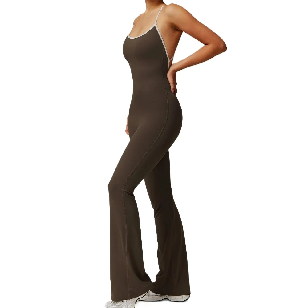 

Jumpsuit Gym Set Yoga Suit Back Cross Sportswear Women Sports Jumpsuit Fitness Rompers Workout Bodysuits One-piece Yoga Jumpsuit