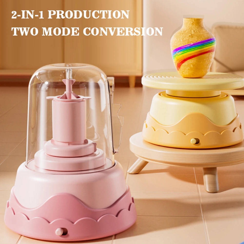 

DIY Kids Pottery Wheel Kit with Clay Paints/Tools Pottery Wheel for Adults Kids Educational DIY Craft Toy Kid Early Learning Toy