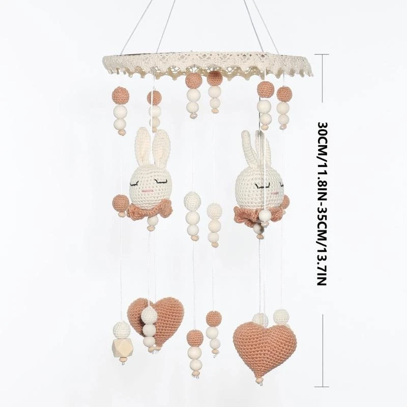 Juguete cuna móvil madera para bebés, juguete colgante para cama, sonajero para bebés, juguete para recién nacidos 15UB