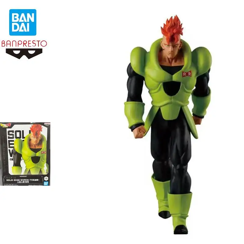 

Bandai Banpresto Dragon Ball Z Solid Edge Works Android 16 Anime Action Figures Model Original Anime Model Toy Not Opened