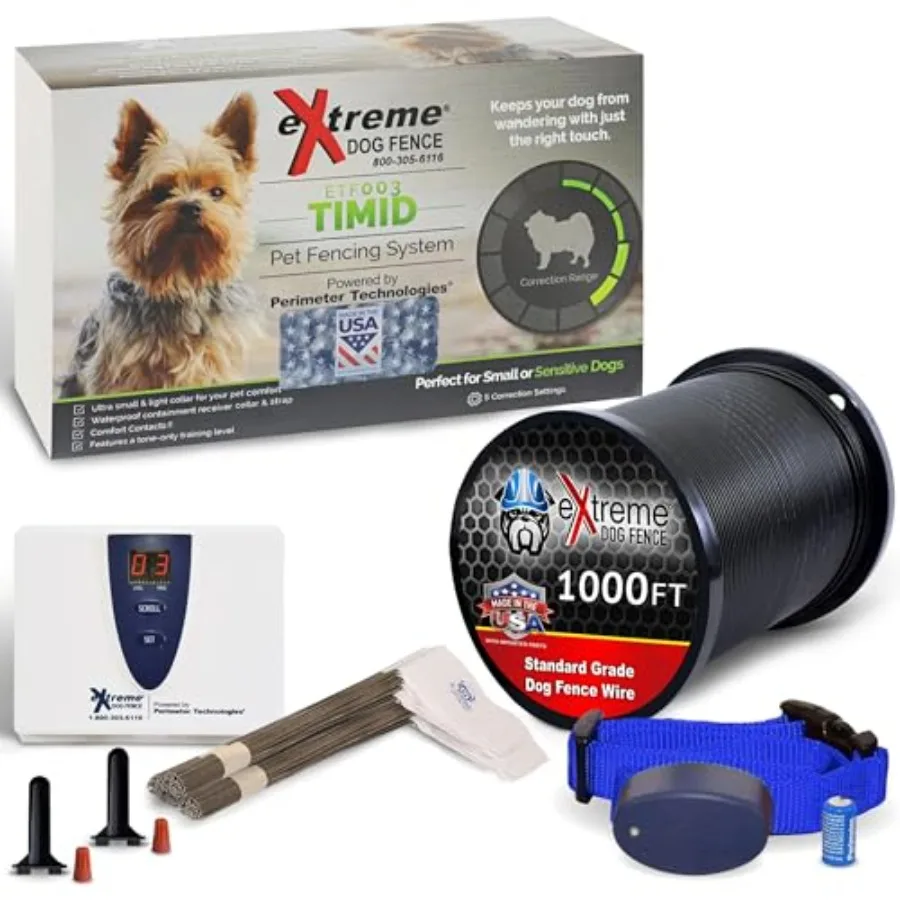 Gentle Underground Fence for Small Dogs Low-Correction Entry-Level Electric Pet Containment System with 00 Wire One Collar Rece